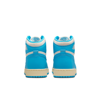 Air Jordan 1 High OG Big Kids' Shoes Dark Powder Blue/Dark Powder Blue-Sail