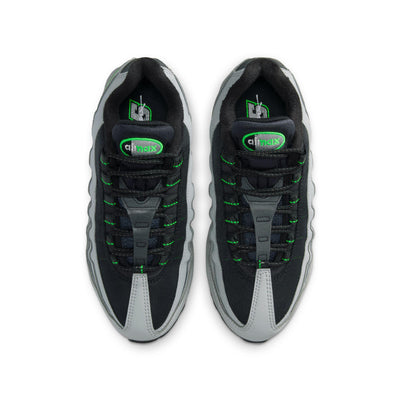 Nike Air Max 95 Big Kids' Shoes Light Smoke Grey/Black-Green Strike-White