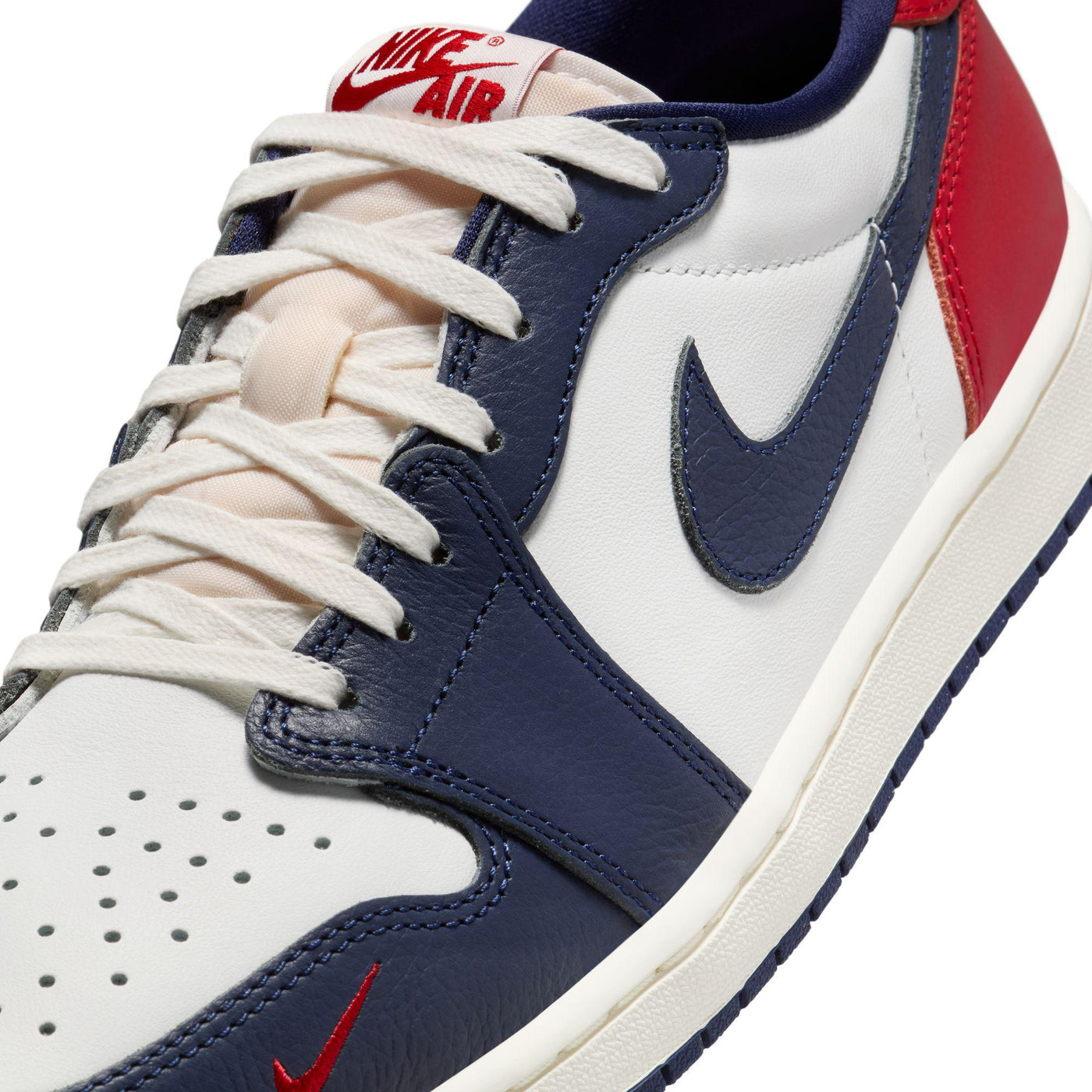 Air Jordan 1 Retro Low OG Summit White/Gym Red-Midnight Navy