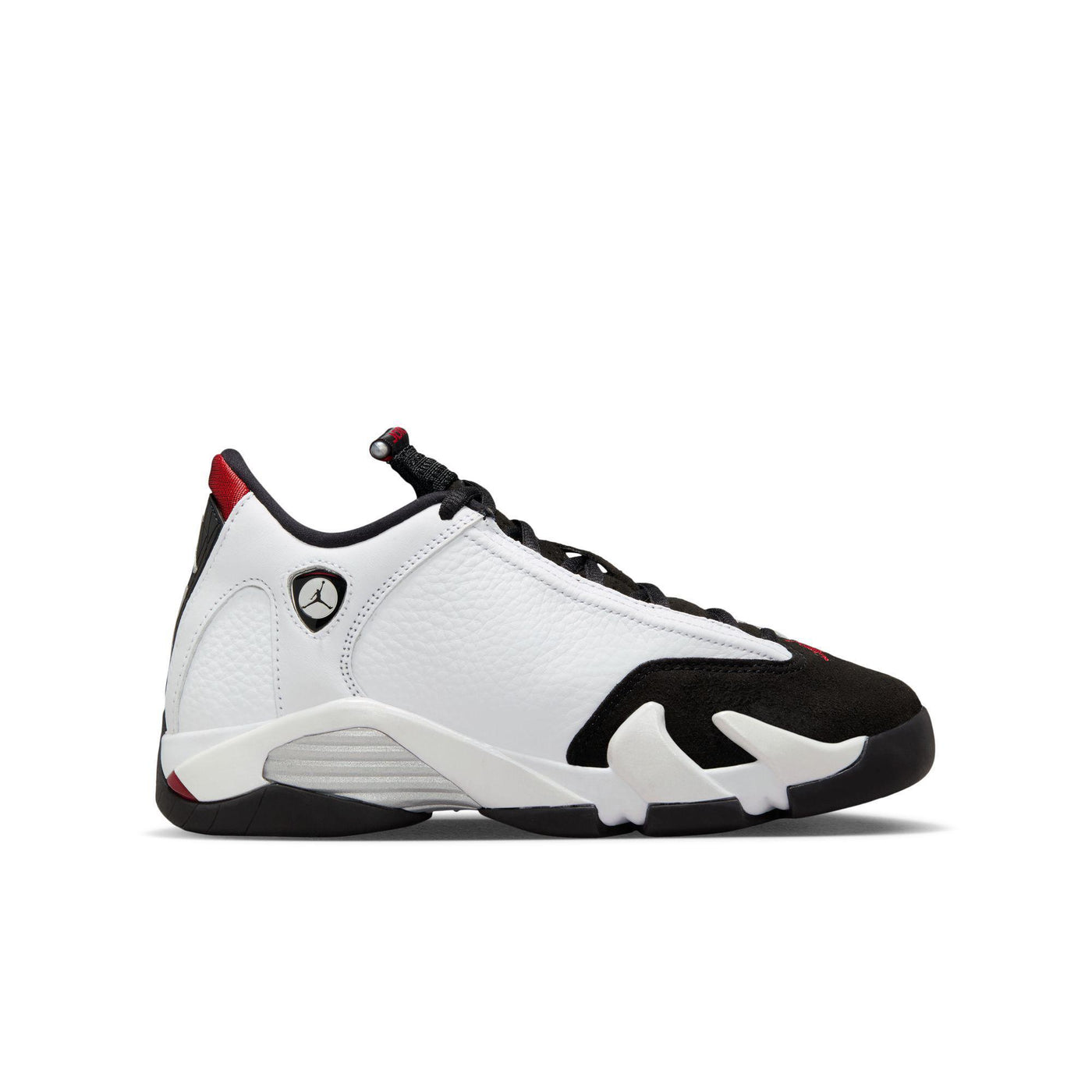 Air Jordan 14 Retro Big Kids' Shoes White/Varsity Red-Black-Metallic Silver