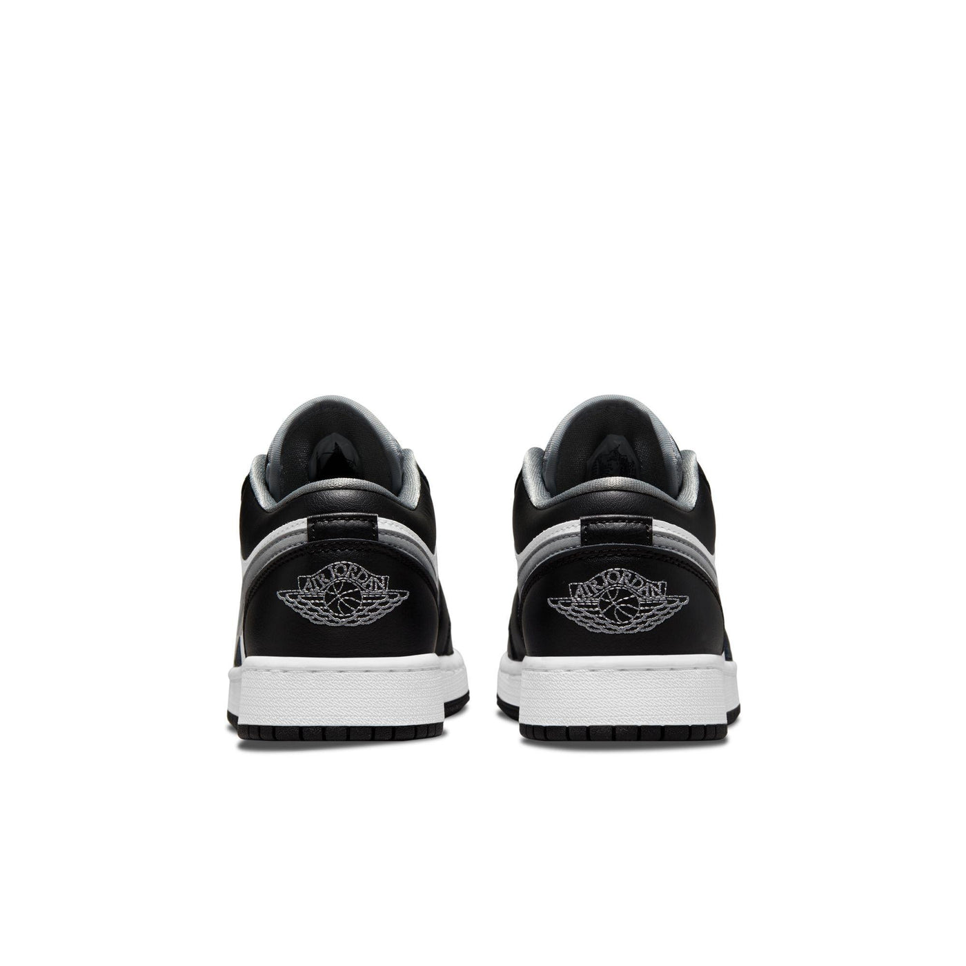 Air Jordan 1 Low Big Kids' Shoes Black/Particle Grey-White