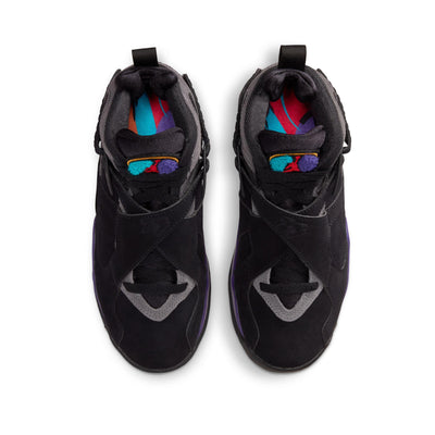 Air Jordan 8 Retro Big Kids' Shoes Black/Multi Color-Multi Color