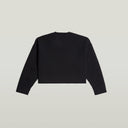 GSxWVB Oversized Short Sweat Knit R Black