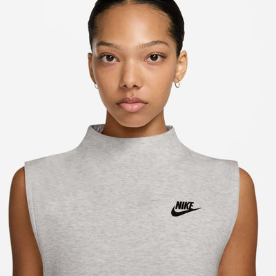Nike Sportswear Tech Fleece Women's Slim Maxi Tank-Top Dress Light Grey