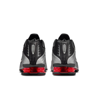 Women's Nike Shox R4 Black/Metallic Silver-Light Crimson