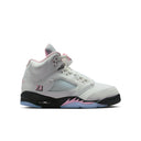 Air Jordan 5 Retro Big Kids' Shoes White/Med Soft Pink-Black