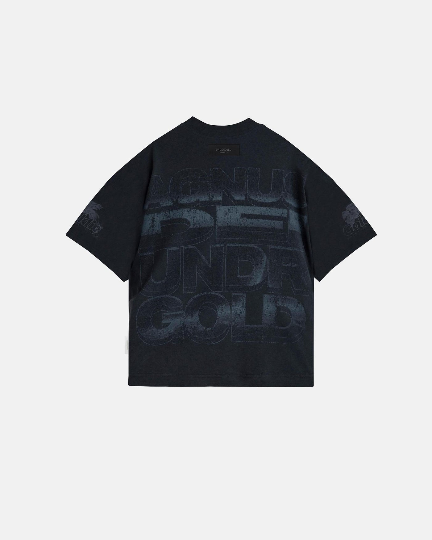 Undergold Agnus Dei Saint Shepherd Boxy Fit T-Shirt Vintage Black