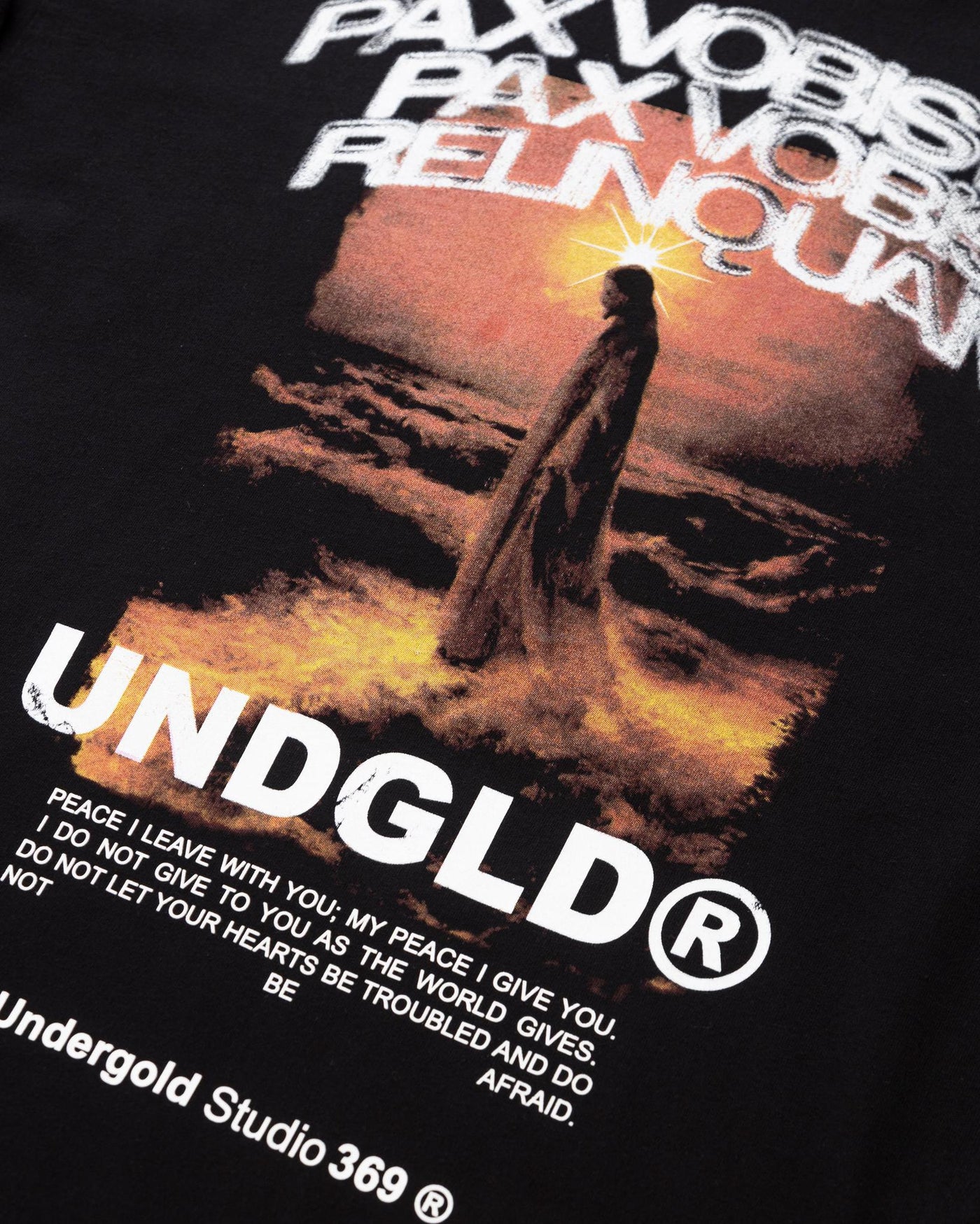Undergold Gratia Plena Pax T-Shirt Black