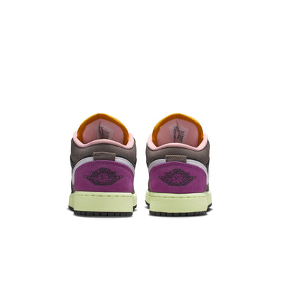 Air Jordan 1 Low SE Big Kid's Shoes Oil Grey/White-Cave Stone-Arctic Punch