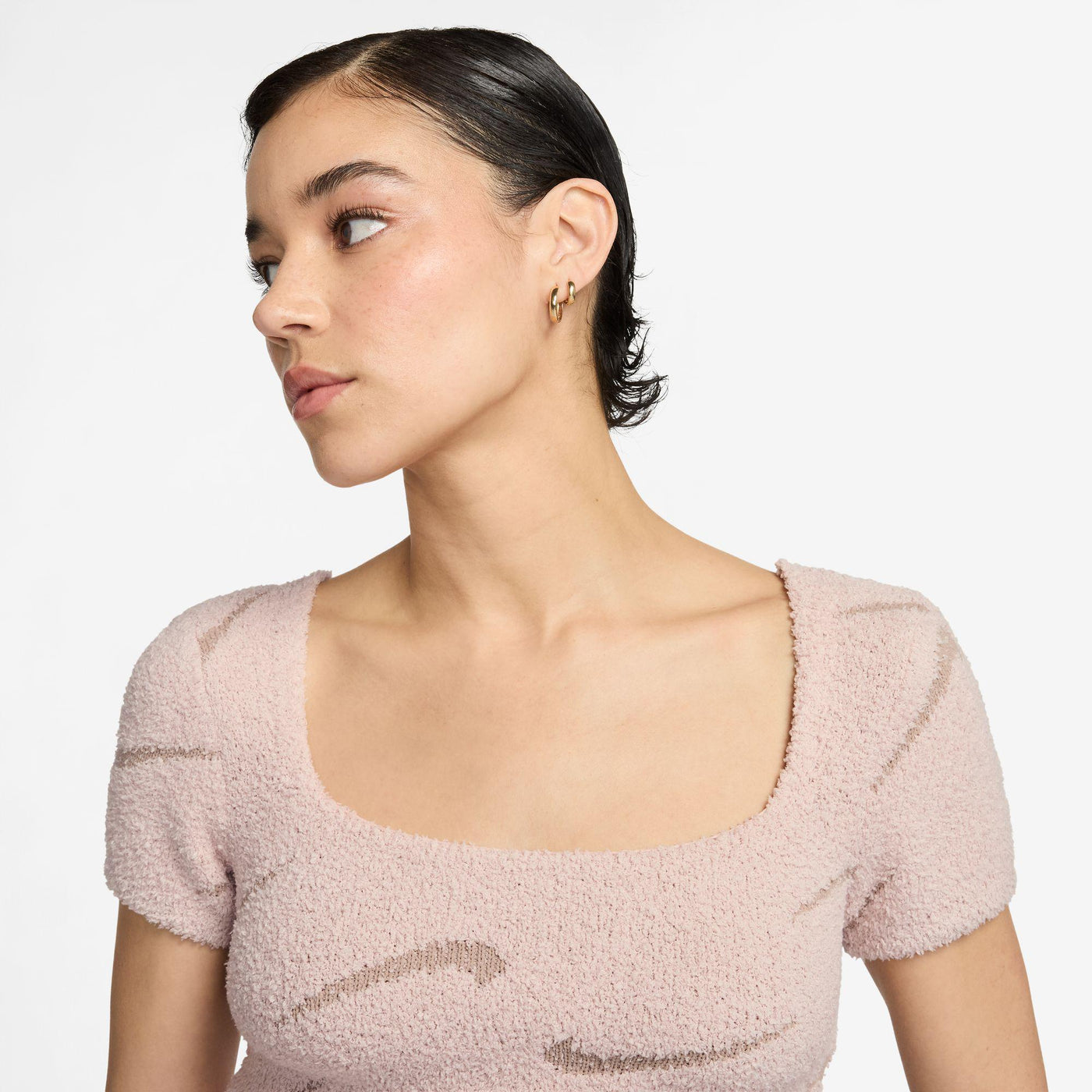 Nike Sportswear Phoenix Cozy Bouclé Women's Short-Sleeve Cropped Knit Top