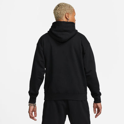 Nike Solo Swoosh Men's French Terry Pullover Hoodie Black