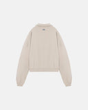 Undergold Basics Polo Collar Boxy Fit Hoodie Cream