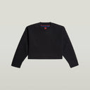 GSxWVB Oversized Short Sweat Knit R Black