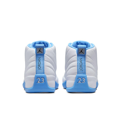 Air Jordan 12 Retro White/University Blue-Metallic Silver