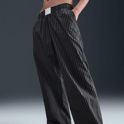 Nike Sportswear Chill Poplin Women's Striped Pants Black