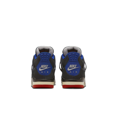 Air Jordan 4 Retro OG Big Kids' Shoes Black/Fire Red-Deep Royal Blue