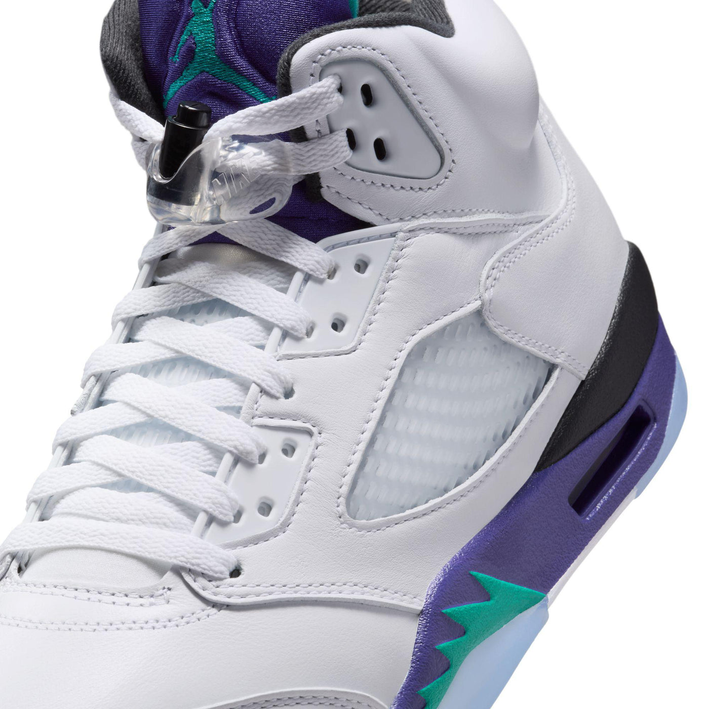 Air Jordan 5 Retro OG White/New Emerald-Grape Ice-Black