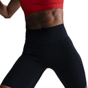 Nike Universa Women's High-Waisted 8" Biker Shorts with No Front Seam Black