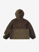 SCRT® Patchwork Hooded Fleece Green/Brown