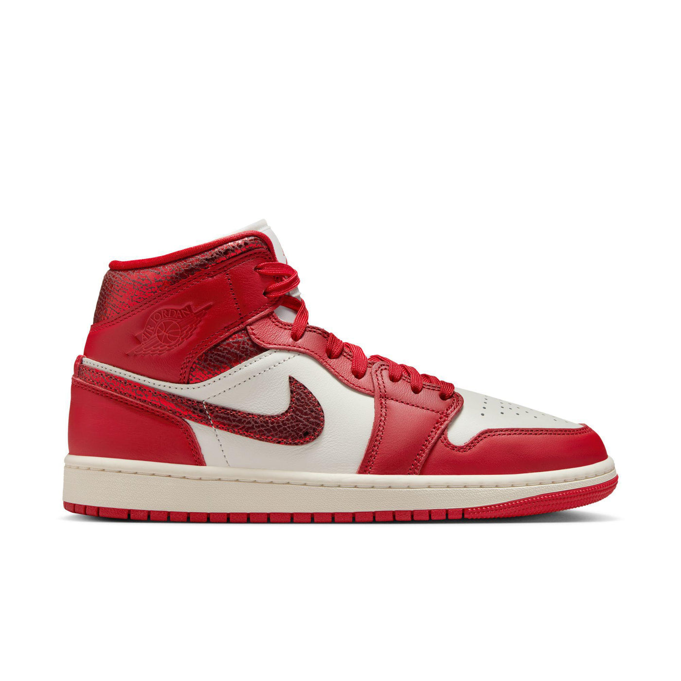 Women's Air Jordan 1 Mid SE Sail/Varsity Red-Team Red
