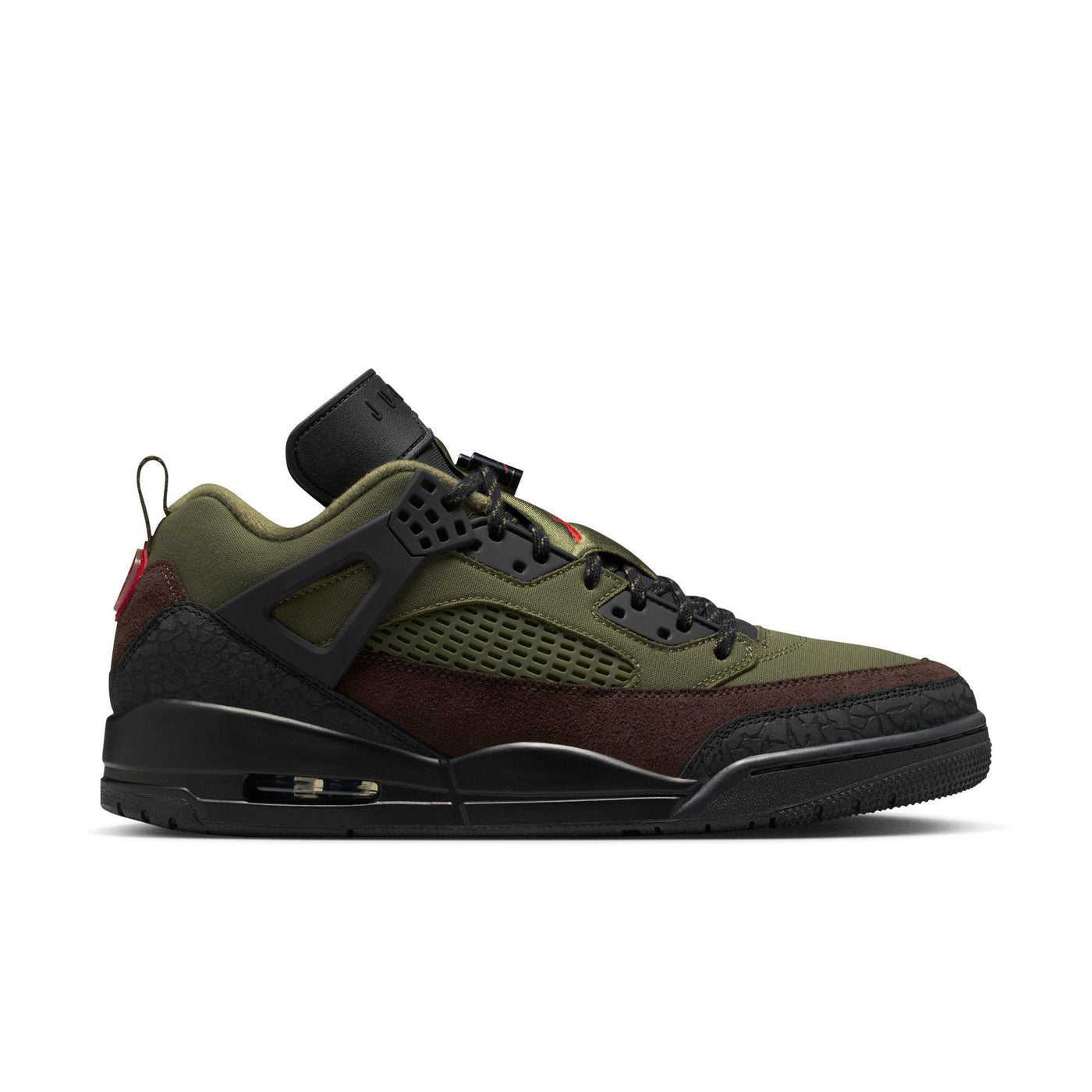 Jordan Spizike Low Medium Olive/University Red-Black