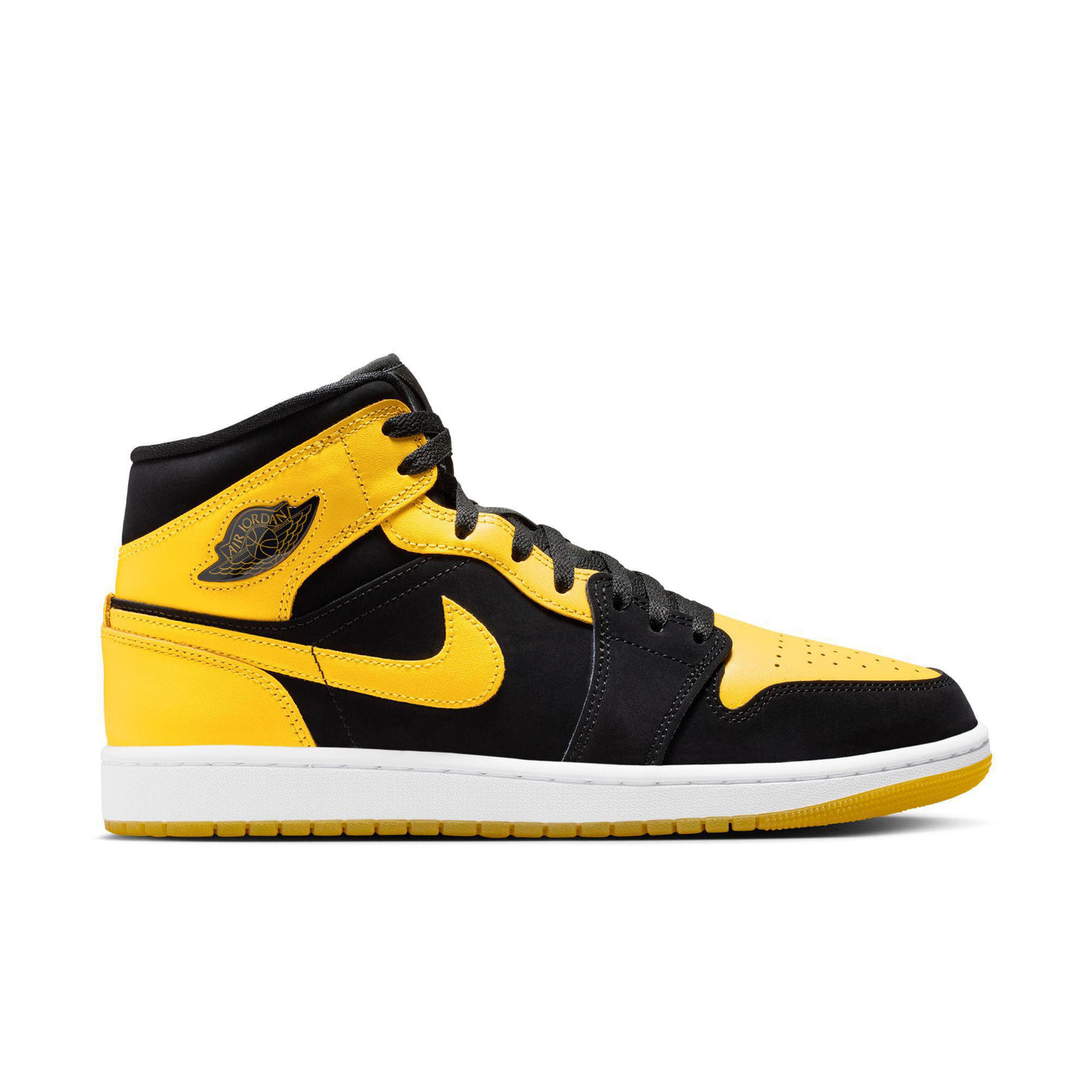 Air Jordan 1 Mid SE Black/Varsity Maize-White