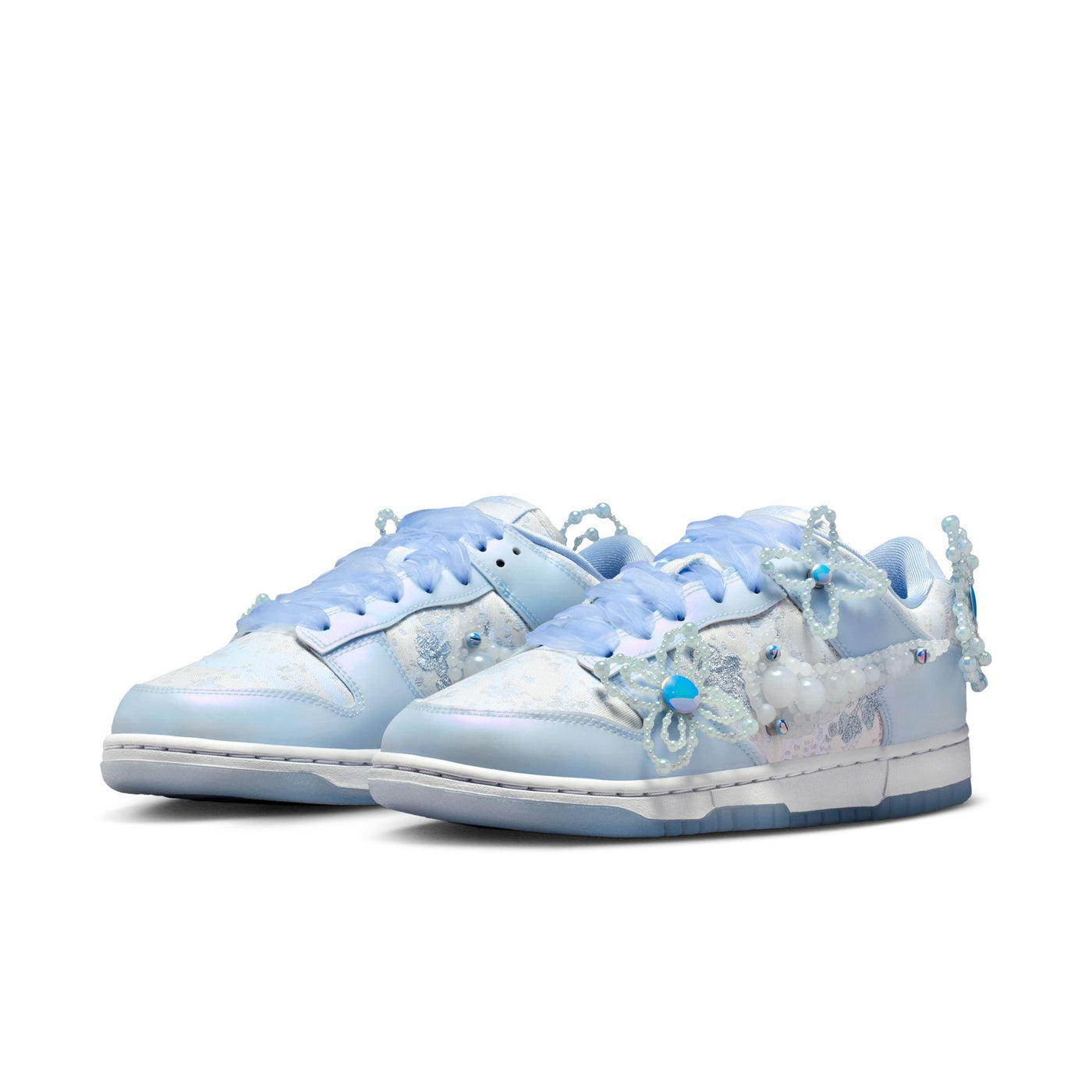 Women's Nike Dunk Low Summit White/Blue Tint-Wolf Grey