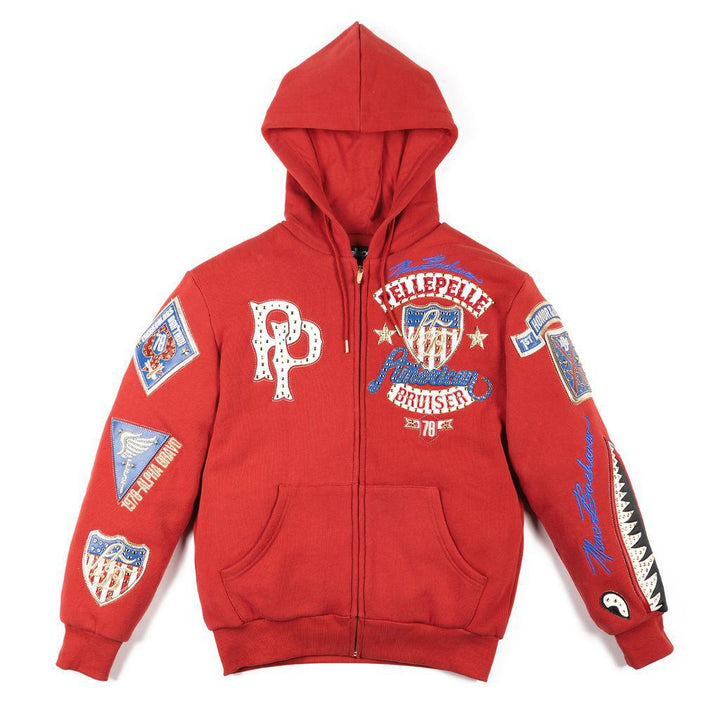 Pelle Pelle ジップパーカー XXL Pelle Pelle Bruiser Hoodie Cabernet | Hushlife Boutique – Hush
