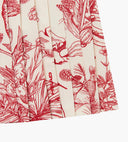 Head Golf Women's Knife Pleat Skirt Red-Botanical