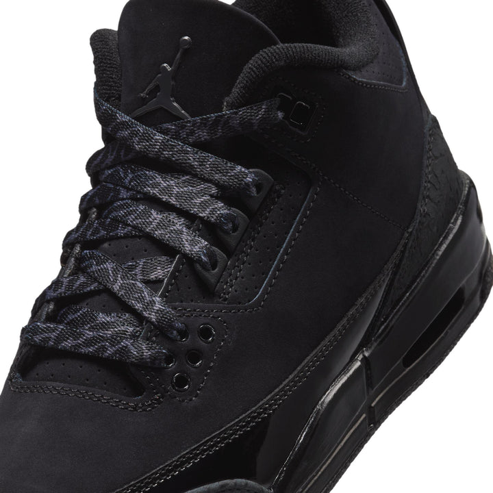 Air Jordan 3 Retro Big Kids' Shoes Black/Dark Charcoal-White