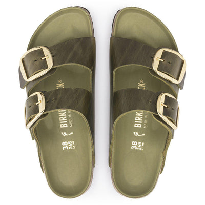 Birkenstock Arizona Big Buckle Oiled Leather Olive Green