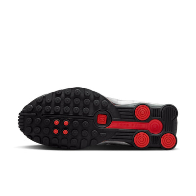 Women's Nike Shox R4 Black/Metallic Silver-Light Crimson
