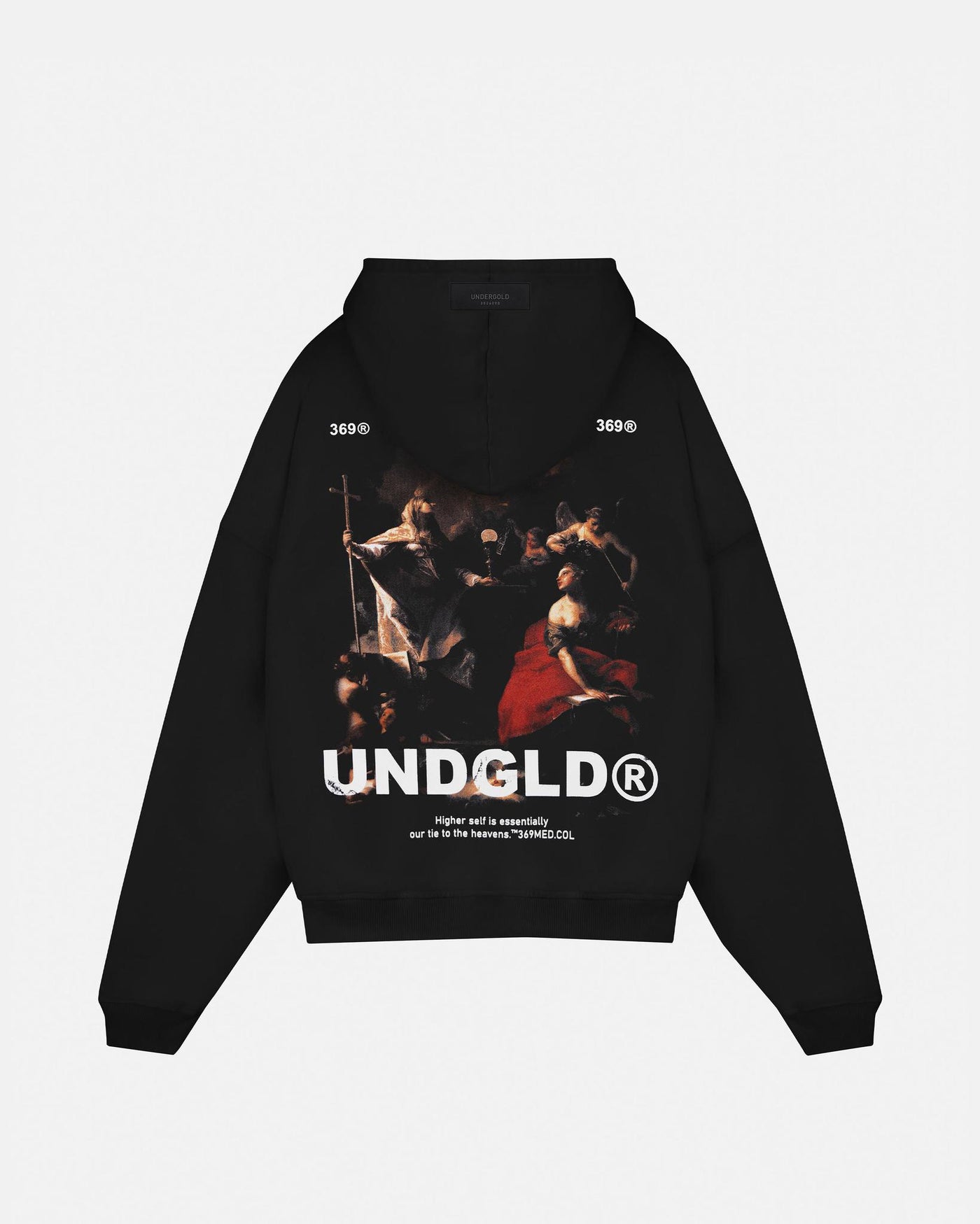 Undergold Gratia Plena Holy Fire Hoodie Black