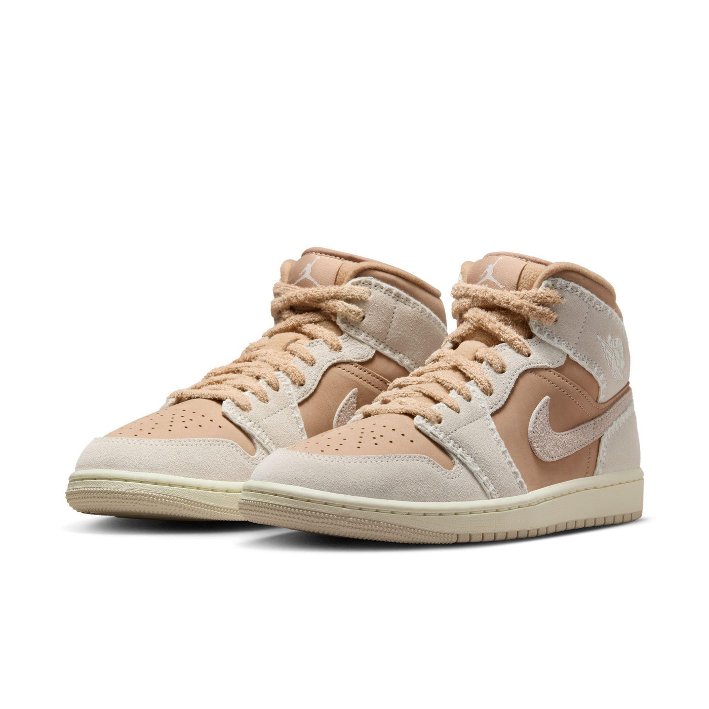 Women's Air Jordan 1 Mid SE Hemp/Light Orewood Brown-Sail