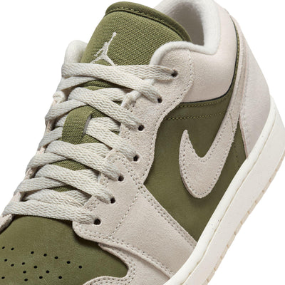 Air Jordan 1 Low SE Medium Olive-Light Orewood Brown-Sail