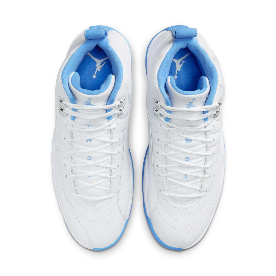 Air Jordan 12 Retro White/University Blue-Metallic Silver – Hush