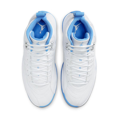 Air Jordan 12 Retro White/University Blue-Metallic Silver