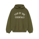 Fear of God Essentials Fleece Hoodie Military