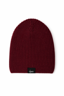 D.Grace Buckle-Back Beanie Burgundy