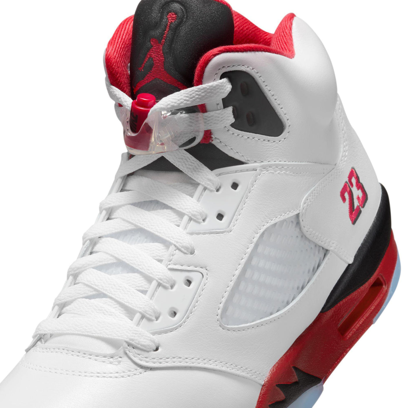 Air Jordan 5 Retro OG White/Fire Red-Black