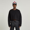 GSxWVB Oversized Short Sweat Knit R Black