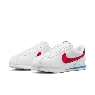 Women's Nike Cortez Leather White/Varsity Red-Varsity Blue
