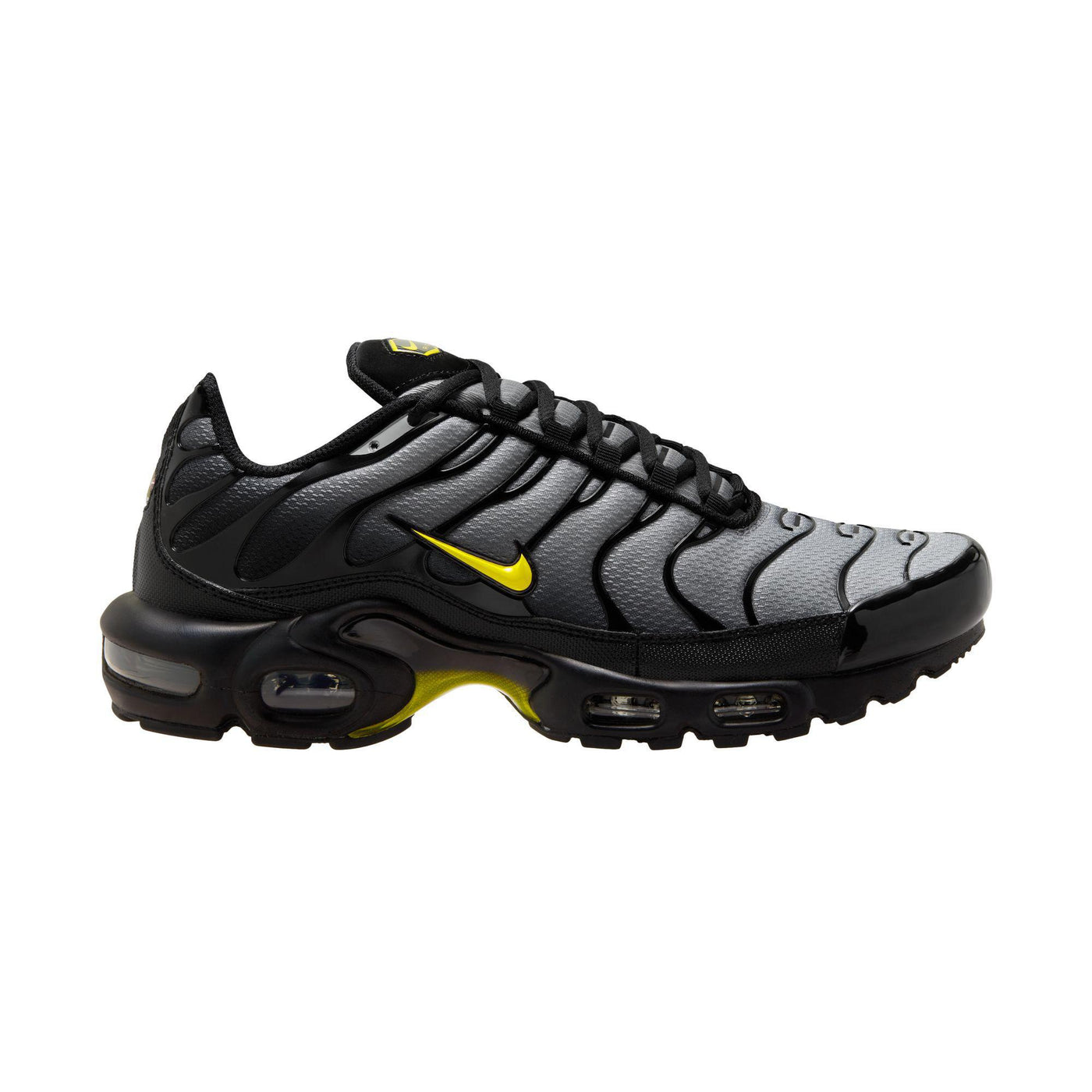 Nike Air Max Plus Black/Opti Yellow-Wolf Grey