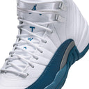 Air Jordan 12 Retro Big Kids' Shoes White/French Blue-Metallic Silver
