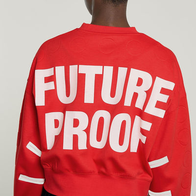 GSxWVB Oversized Short Sweat Scarlet