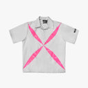 Nash Slice Shirt Silver Grey/Fluro Pink