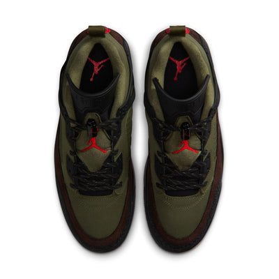 Jordan Spizike Low Medium Olive/University Red-Black