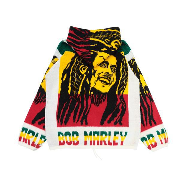 Vintage Off3rd 90s Bob Marley Wool Zip Up Hoodie