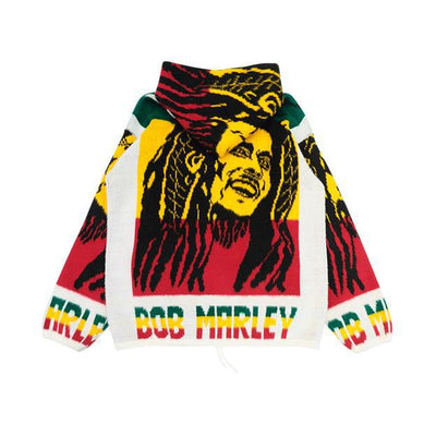 Vintage Off3rd 90s Bob Marley Wool Zip Up Hoodie