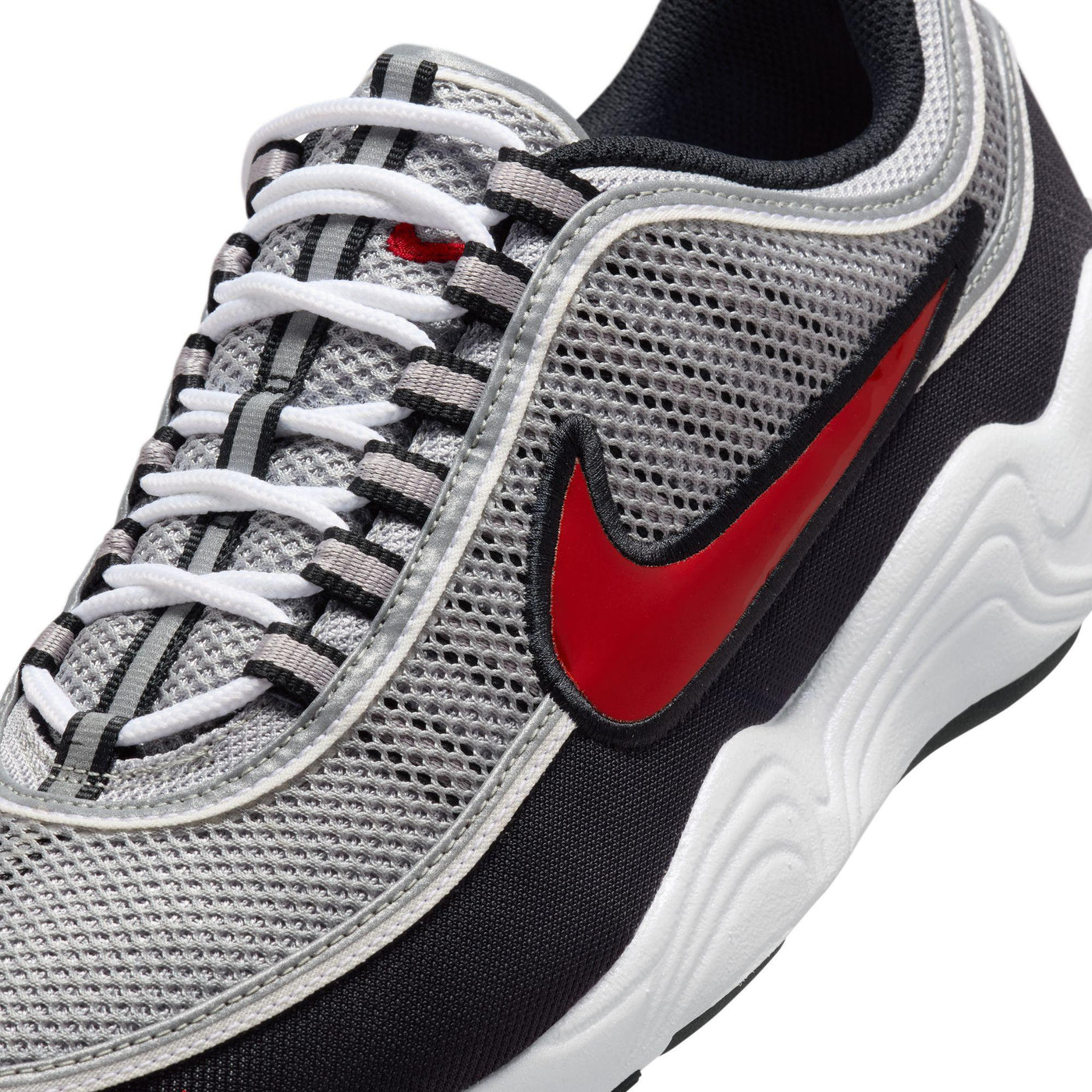 Nike Air Zoom Spiridon SP Metallic Silver/Sport Red-Black-White